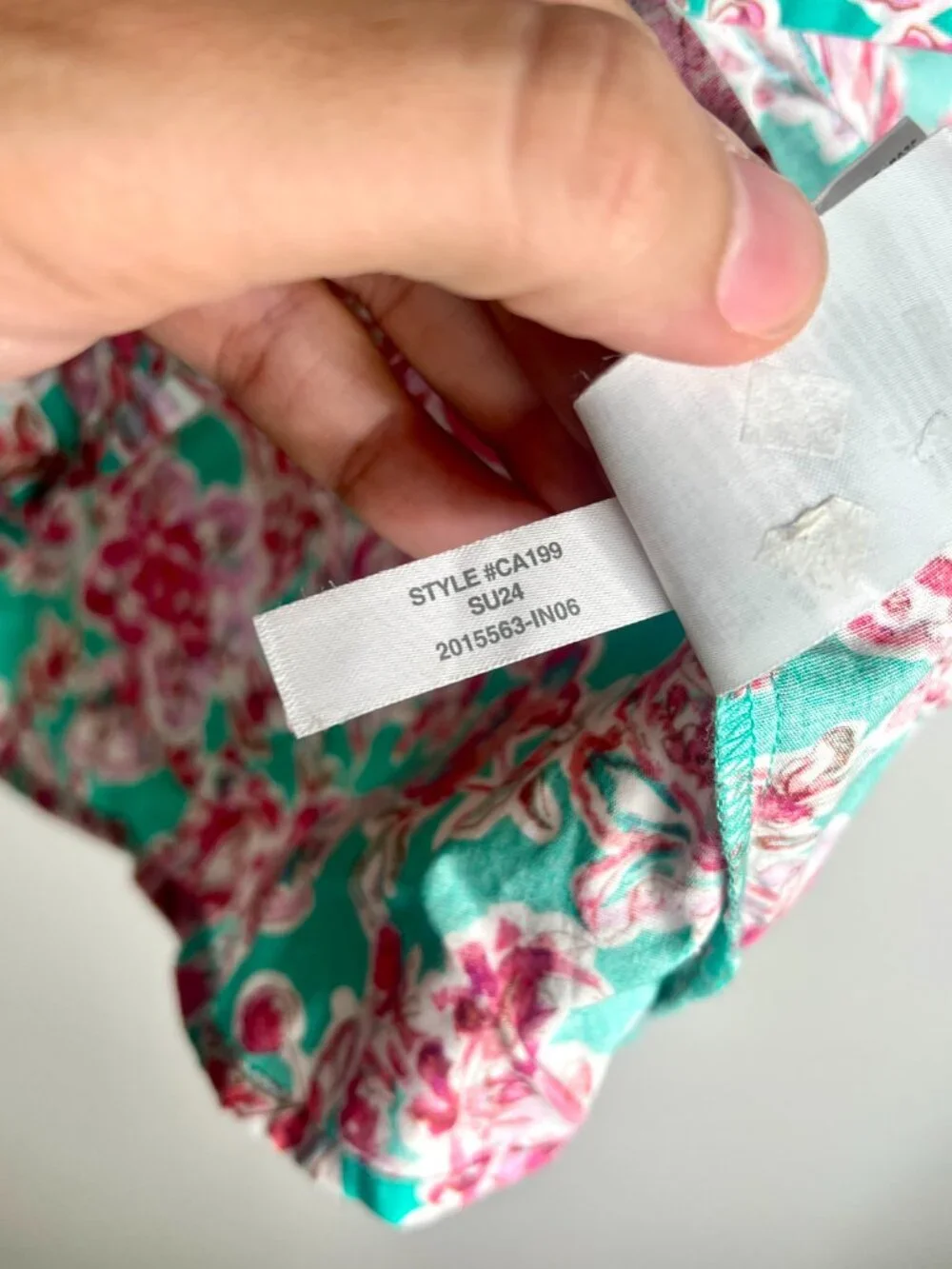 J. Crew Puff Sleeve Preppy Floral Printed Short-Sleeve Poplin Top Cotton Sz XL